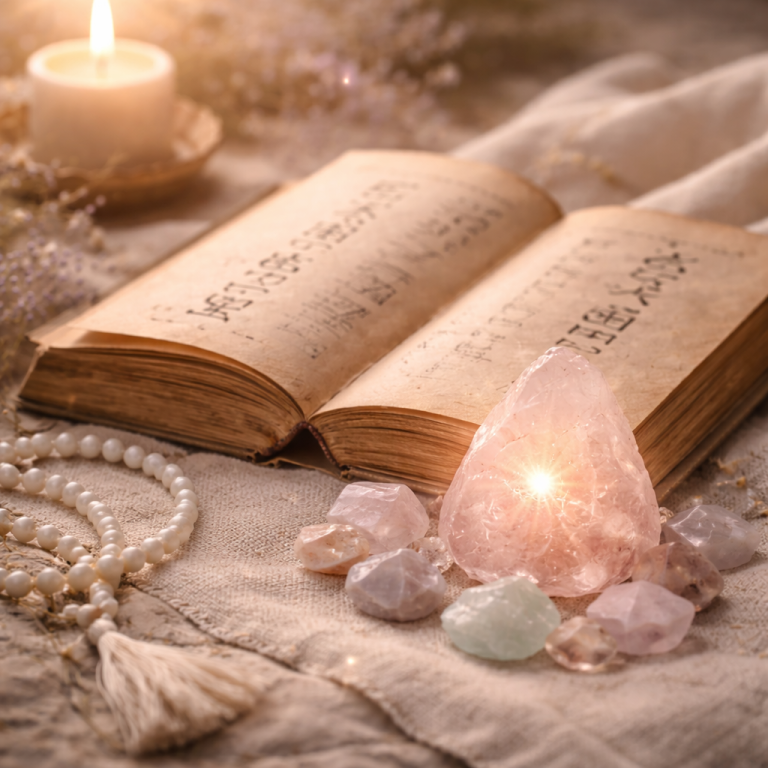 Eine Person in einem Steinlabyrinth am Meer steht nahe einer Felsenküste.